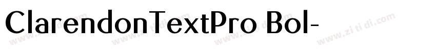 ClarendonTextPro Bol字体转换